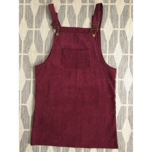 Corduroy Overall Jumper Dress